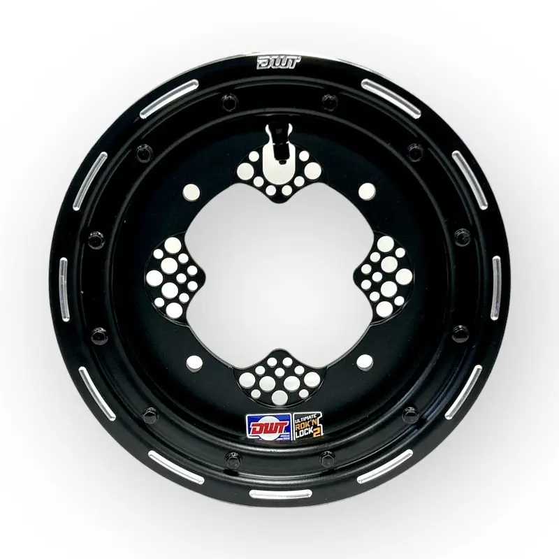 JANTE DWT ROK-N-LOK BEADLOCK 10X5 4+1 4X156 RL IB BB BLACK W/PEENED RING C8B
