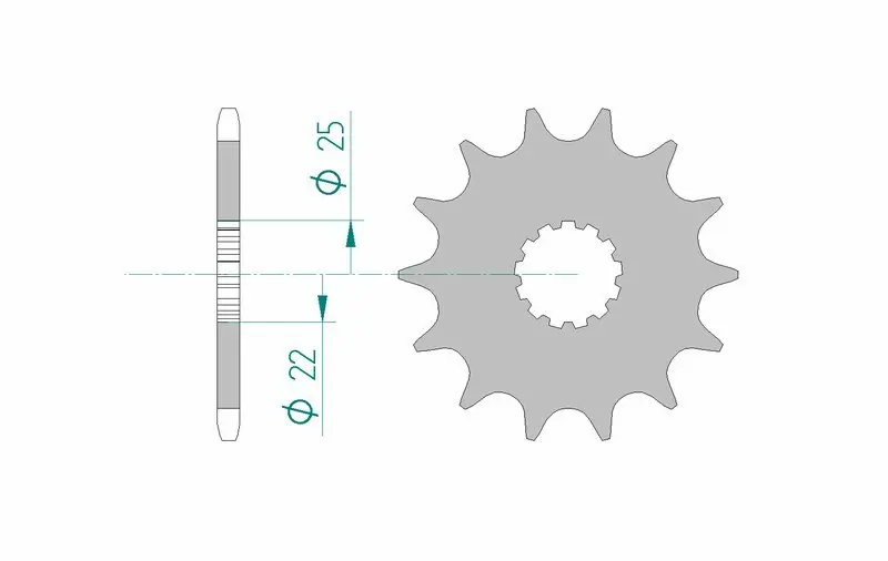 Pignon Afam YZ450F 2023-2025