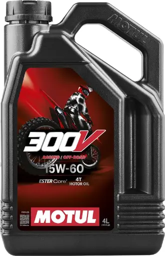 Huile moteur MOTUL 300V Factory Line Off Road Racing 4T - 15W60 4L